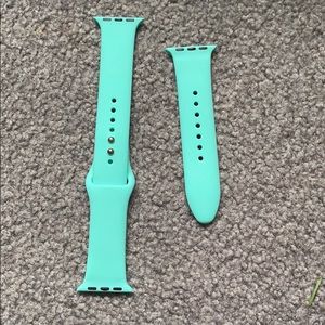 Mint green long and short Apple Watch band 38/40